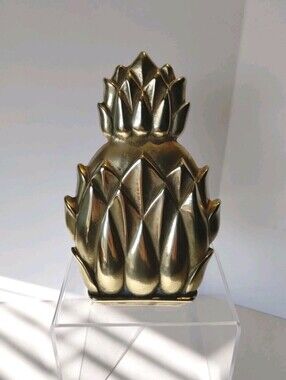 Vintage Harvin Newport Pineapple Solid Brass Door Knocker 4022 Colonial Style